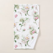 Waterverf pioenenpatroon bad handdoek (Handdoek)