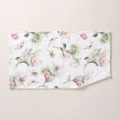 Waterverf pioenenpatroon bad handdoek (Handdoek)