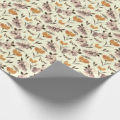 Waterverf pioenroos, abstract bloemmotief. cadeaupapier (Hoek)