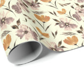 Waterverf pioenroos, abstract bloemmotief. cadeaupapier (Rol Hoek)