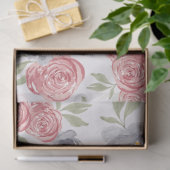  Waterverf pioenroos floral decoupage Tissuepapier (Geschenk)