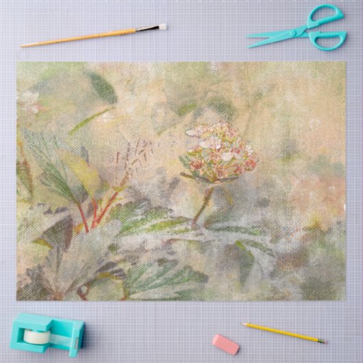  Waterverf pioenroos floral decoupage Tissuepapier (Craft)