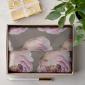 Waterverf pioenroos floral decoupage Tissuepapier (Geschenk)
