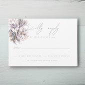 Waterverf Pioenrozen Bruiloft RSVP Reactie Kaart