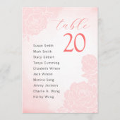 Waterverf Pioenrozen Bruiloft Zitkaarten Kaart (Voorkant)