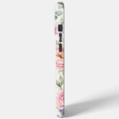 Waterverf Pioenrozen en Lavendel Bloemmotief Case-Mate iPhone Case (Achterkant / Links)