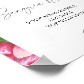 Waterverf pioenrozen rozen - Sangria Bar Poster (Hoek)