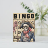 Waterverf piraat op  Bingo Kaart (Staand voorkant)