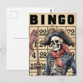 Waterverf piraat op  Bingo Kaart (Voorkant / Achterkant)