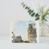 Waterverf Pisa Italië Art Briefkaart (Staand voorkant)