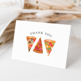 Waterverf Pizza Bedankkaart Kaart
