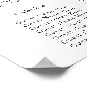 Waterverf Pizza en Wijn Trouwkaart Poster (Hoek)