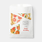 Waterverf Pizza Feest Verjaardag Bedankzakje (Voorkant)