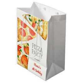 Waterverf Pizza Feest Verjaardag Medium Cadeauzakje