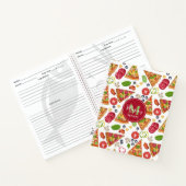 Waterverf Pizza Slices Patroon Italiaans Recept Notitieboek (Binnen)