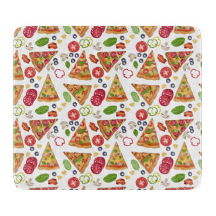 Waterverf Pizza Slices Pattern Snijplank