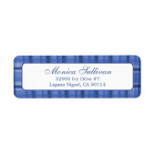 Waterverf Plaid Feestdagen CUSTOM Retouradres Etiket (Voorkant)