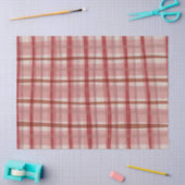 Waterverf Plaid Hand-Drawn Modern Rustic Preppy Tissuepapier (Craft)