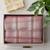 Waterverf Plaid Hand-Drawn Modern Rustic Preppy Tissuepapier (Geschenk)