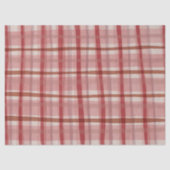 Waterverf Plaid Hand-Drawn Modern Rustic Preppy Tissuepapier (Voorkant)