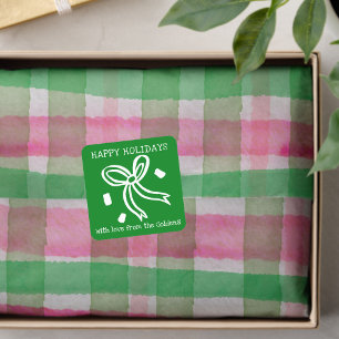 Waterverf Plaid Hand-Drawn Modern Rustic Preppy Tissuepapier