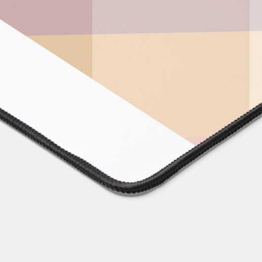 Waterverf Plaid Mauve Grijs Roze Crème MONOGRAM Bureaumat (Hoek)