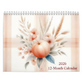 Waterverf Plaid Patterns and Flowers 2026 Kalender (Hoes)