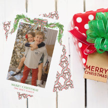 Waterverf Plaid Strik Guirlande Kerstmis