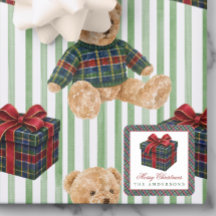 Waterverf Plaid Tartan Kerstcadeau Geschenk