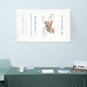 Waterverf Plane Verjaardag Welkomstbanner Spandoek (Beurs)