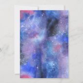 Waterverf Planeet Baby shower Kaart (Achterkant)