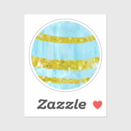 Waterverf Planet Outer Space verjaardagsfeestje Sticker