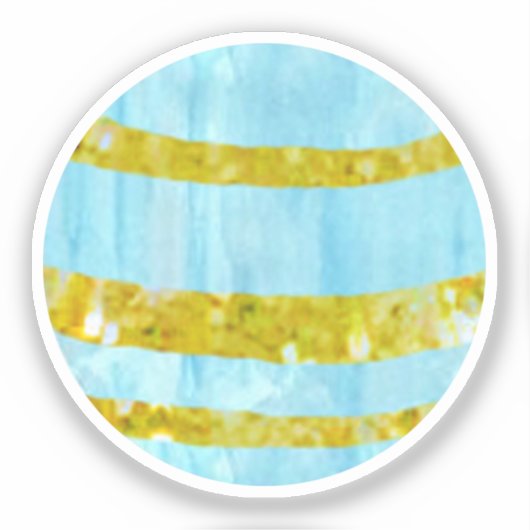 Waterverf Planet Outer Space verjaardagsfeestje Sticker (Voorkant)