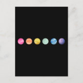 Waterverf Planet — Regenboog Briefkaart (Voorkant)