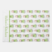 Waterverf plant lavender kruid Rustisch Theedoek (Horizontaal)