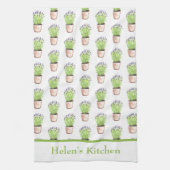 Waterverf plant lavender kruid Rustisch Theedoek (Verticaal)