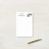 Waterverf Plant modern van het bureau van Sticky Post-it® Notes (Op bureau)