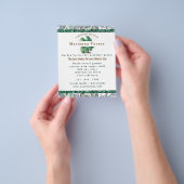 Waterverf plant Tuinieren Service, Tuinbouwer Flyer (Hand)