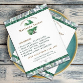 Waterverf plant Tuinieren Service, Tuinbouwer Flyer