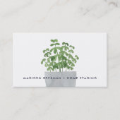 Waterverf Plant Visitekaartje (Voorkant)