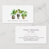 Waterverf Plant Visitekaartje (Voorkant / Achterkant)
