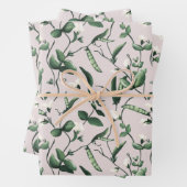 Waterverf plant zoete peulen inpakpapier vel (In situ)