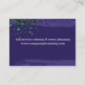 waterverf plantaardig keuken- en keukengerei visitekaartje (Achterkant)