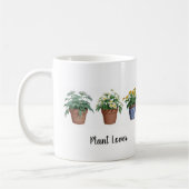 Waterverf planten bloemen monogram plant liefhebbe koffiemok (Links)