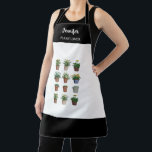 Waterverf planten bloemen monogram plant liefhebbe schort<br><div class="desc">Waterverf planten bloemen monogram plant liefhebber Schort U kunt het personaliseren en toevoegen jouw naam en tekst.</div>