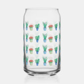 Waterverf Planten en Succulenten Design Blikvorm Glas (Voorkant)