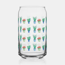 Waterverf Planten en Succulenten Design Blikvorm Glas