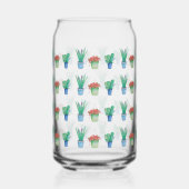 Waterverf Planten en Succulenten Design Blikvorm Glas (Links)