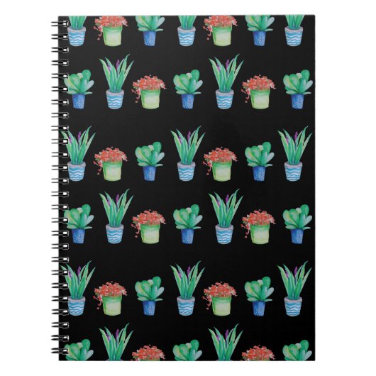 Waterverf Planten en Succulenten Design Notitieboek (Voorkant)