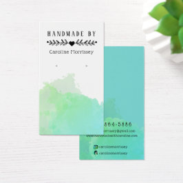 Waterverf-plash die beeldschermen met blauw Kaart 